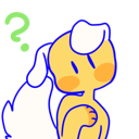 confuseddoggy white Discord emoji — free static PNG download