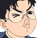 okarun pout Discord emoji — free static PNG download