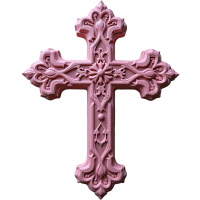 realistic pink cross Discord emoji — free static PNG download