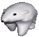 polar bear walking Discord emoji — free animated GIF download