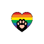 pride cat paw heart Discord emoji — free animated GIF download