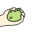 frog in hand Discord emoji — free animated GIF download