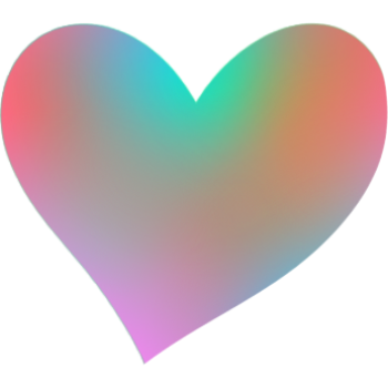 heart holographic Discord emoji — free static PNG download