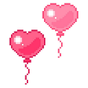 heart balloons Discord emoji — free static PNG download