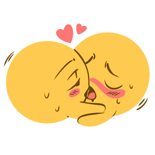 intense kiss Discord emoji — free static PNG download