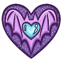 halloween heart Discord emoji — free static PNG download