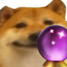 doge crystalball Discord emoji — free static PNG download