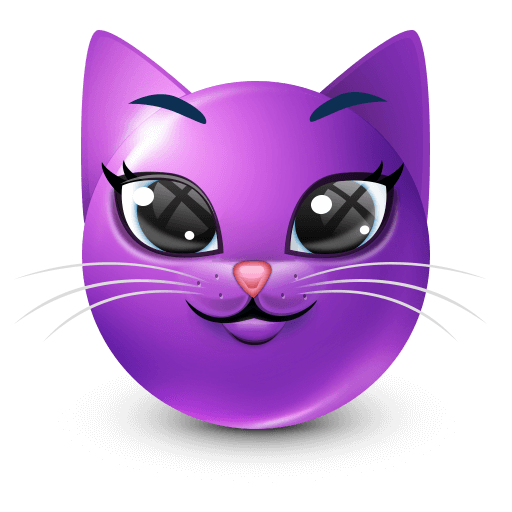 joobi cat purple Discord emoji — free static PNG download