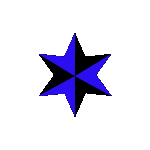 hotblueblackstar Discord emoji — free animated GIF download