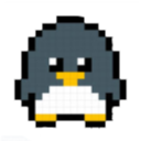 black penguin Discord emoji — free static PNG download