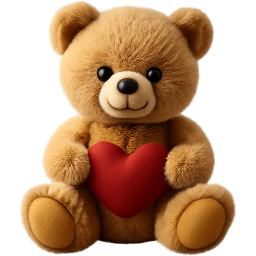 brown teddybear Discord emoji — free static PNG download