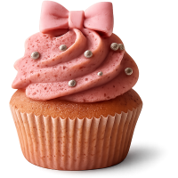strawberry cupcake Discord emoji — free static PNG download