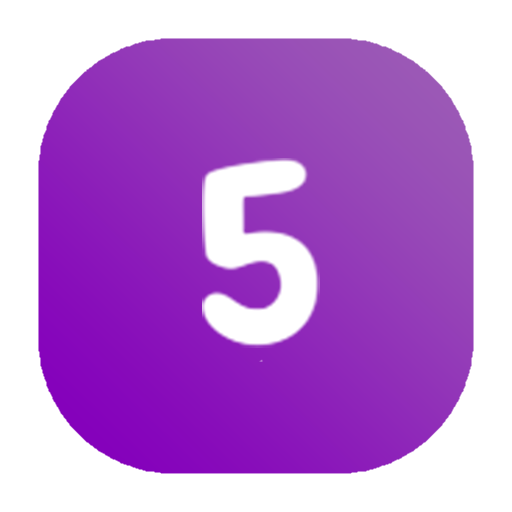 five gradient Discord emoji — free static PNG download