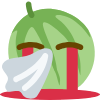 melon gushing watermelon juice Discord emoji — free static PNG download