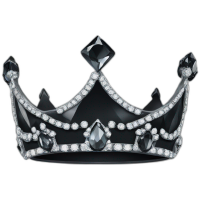 black crown Discord emoji — free static PNG download