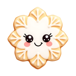 cookie snowflake Discord emoji — free static PNG download