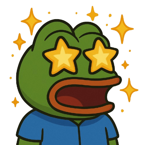 pepe star Discord emoji — free static PNG download