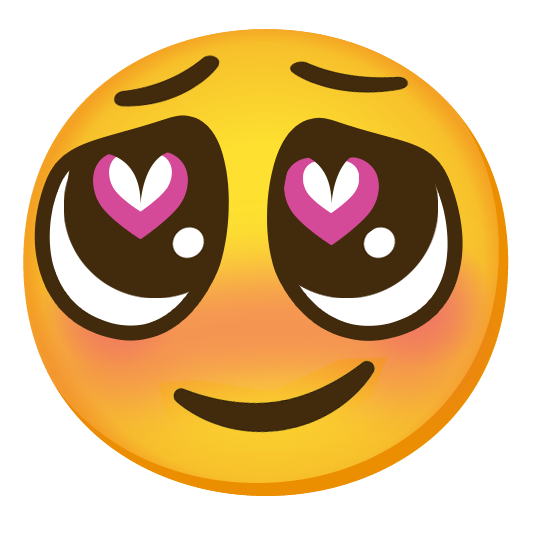 blushing inlove hearteyes Discord emoji — free static PNG download