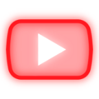 neon youtube playbutton Discord emoji — free static PNG download