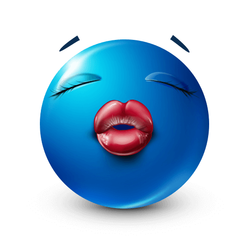 big kissy Discord emoji — free static PNG download