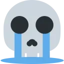 skull cry Discord emoji — free static PNG download