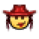 cowgirl Discord emoji — free static PNG download