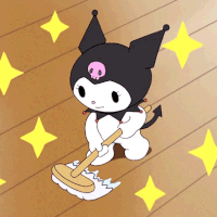 kuromicleaning Discord emoji — free animated GIF download