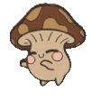brown chibi shroom Discord emoji — free animated GIF download