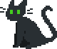 b black cat Discord emoji — free static PNG download