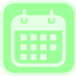 green calendar Discord emoji — free static PNG download