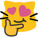meowthinkinghearteyes Discord emoji — free static PNG download