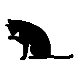black kitten Discord emoji — free animated GIF download