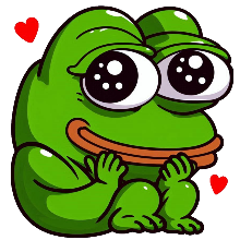 pepe shy blushing Discord emoji — free static PNG download