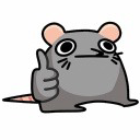 thumbsuprat Discord emoji — free static PNG download