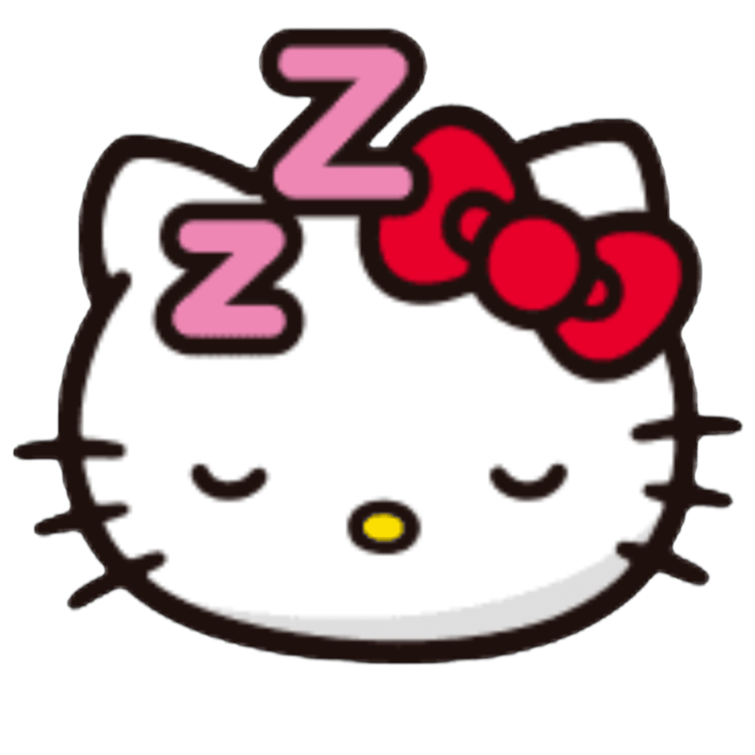 hellokitty sleep Discord emoji — free static PNG download