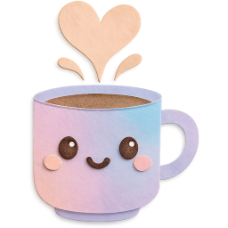 kawaii coffee Discord emoji — free static PNG download