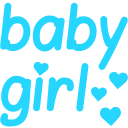 babygirl blue Discord emoji — free static PNG download
