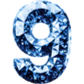 diamond 9 Discord emoji — free static PNG download