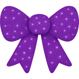 purple glitter bow Discord emoji — free static PNG download