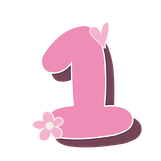 pink one heart flower Discord emoji — free static PNG download