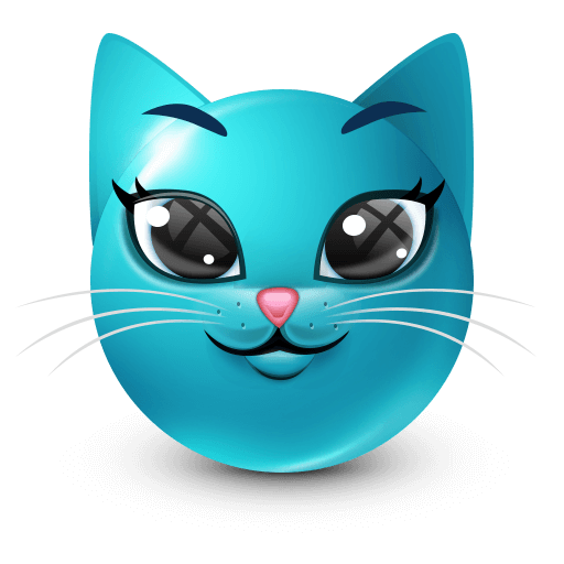 joobi cat light blue Discord emoji — free static PNG download