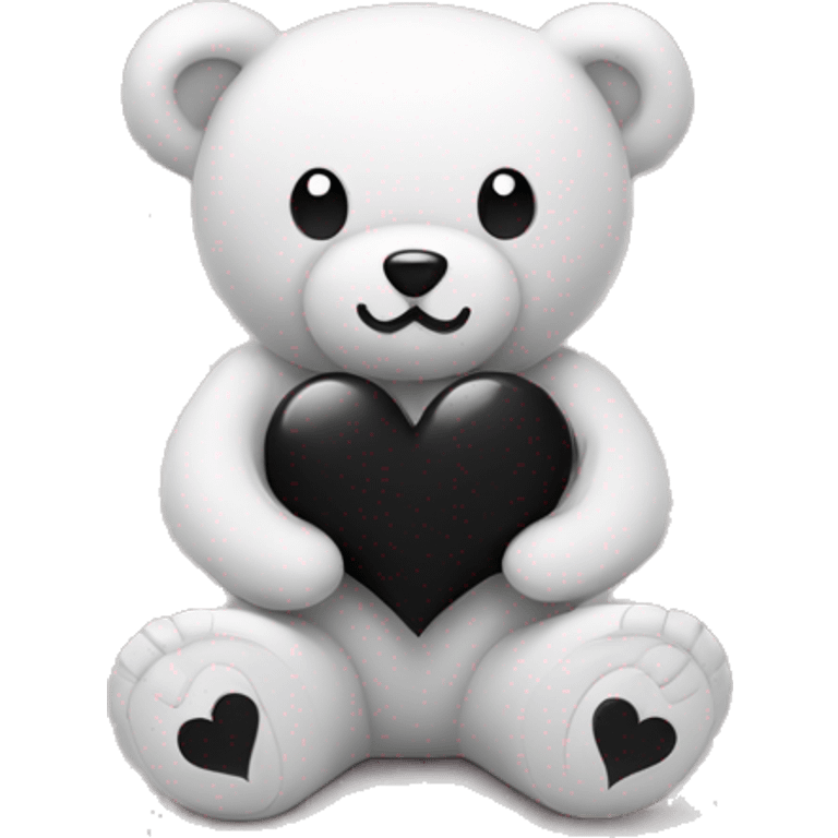 blackwhiteteddybear Discord emoji — free static PNG download