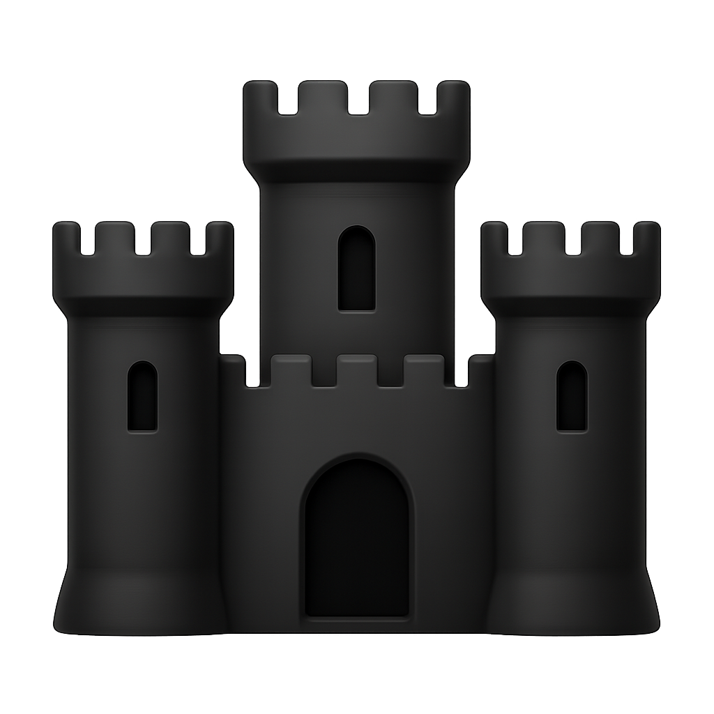 black castle Discord emoji — free static PNG download