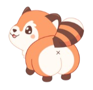 red panda bum Discord emoji — free static PNG download