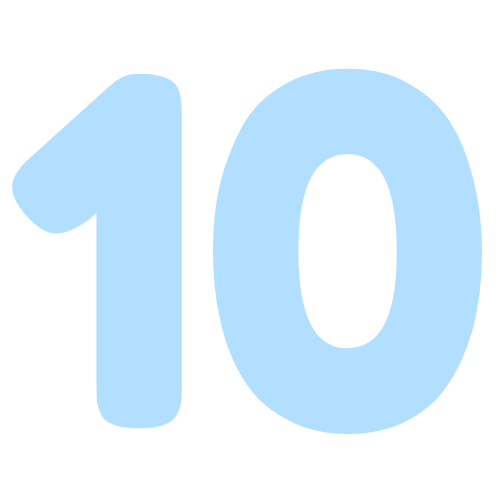 blue 10 Discord emoji — free static PNG download
