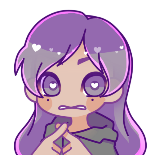 purple hair girl 8 Discord emoji — free static PNG download