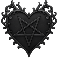 gothicheartwithapentagram2 Discord emoji — free static PNG download