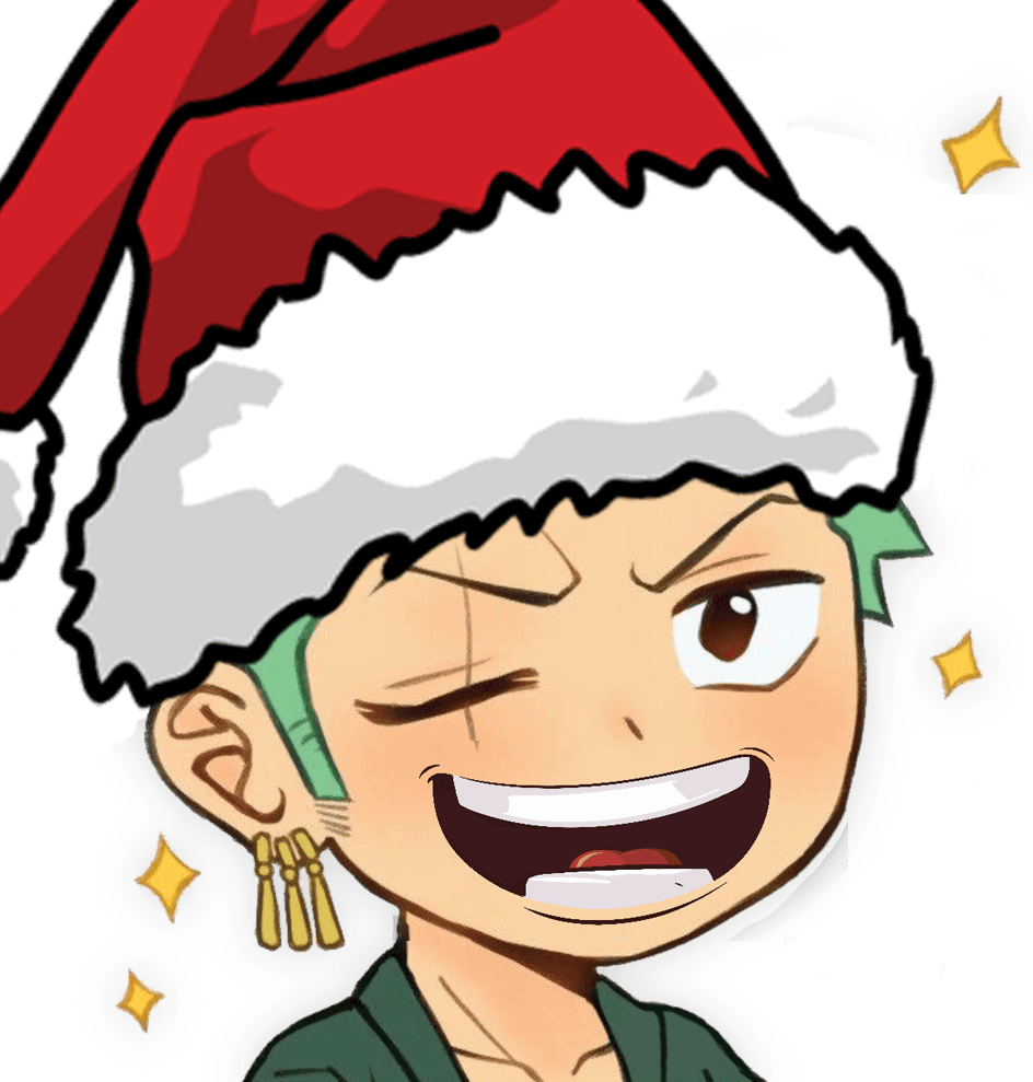 zoro smilechristmas Discord emoji — free static PNG download