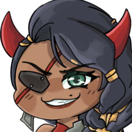samira demon smirk Discord emoji — free static PNG download