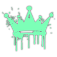 cyandrippingglowingcrown Discord emoji — free static PNG download